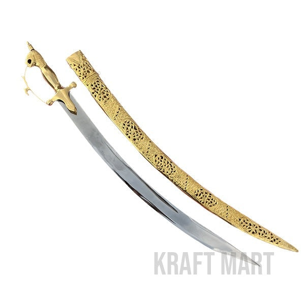 22 karat GOLD plated sheath ,Indian Wedding Sword, Engraving free.