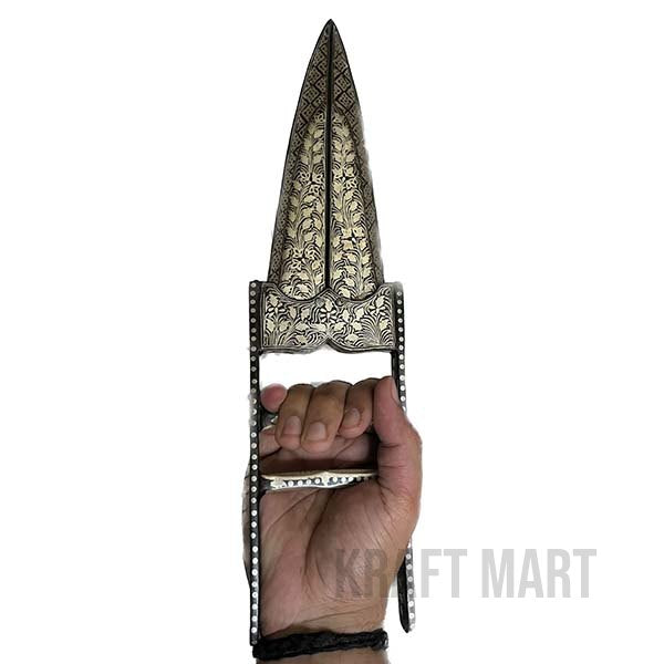 Vintage Mughal Koftgiri Scissors Katar