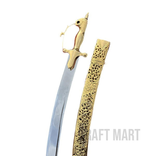 22 karat GOLD plated sheath ,Indian Wedding Sword, Engraving free.