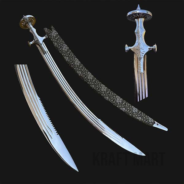 Vintage Traditional Indian Handicraft, Mild Steel Designer Sword