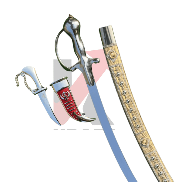Handcrafted ceremonial sword and dagger set from KraftMart, ideal for New Year gifting, featuring detailed designs and traditional craftsmanship.
