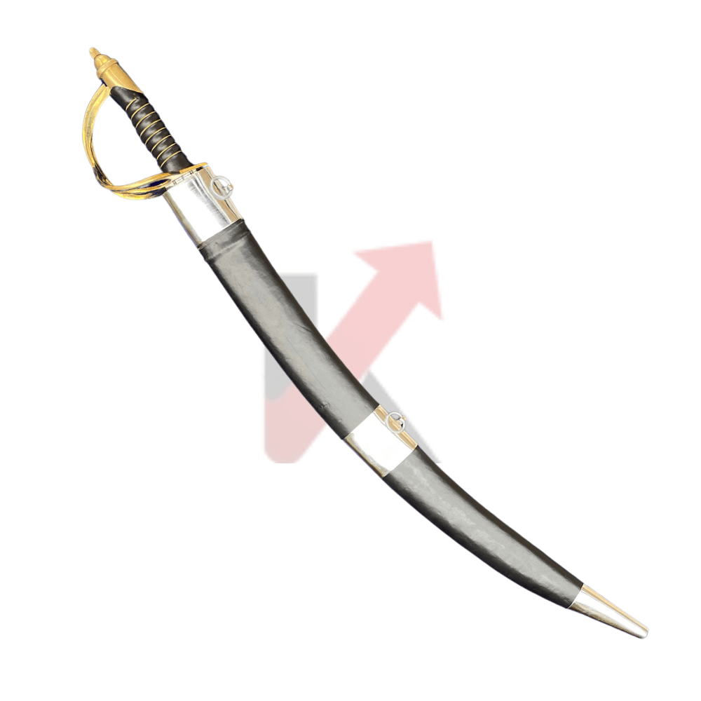 American Tegha with brass guard for Punjabi wedding decor