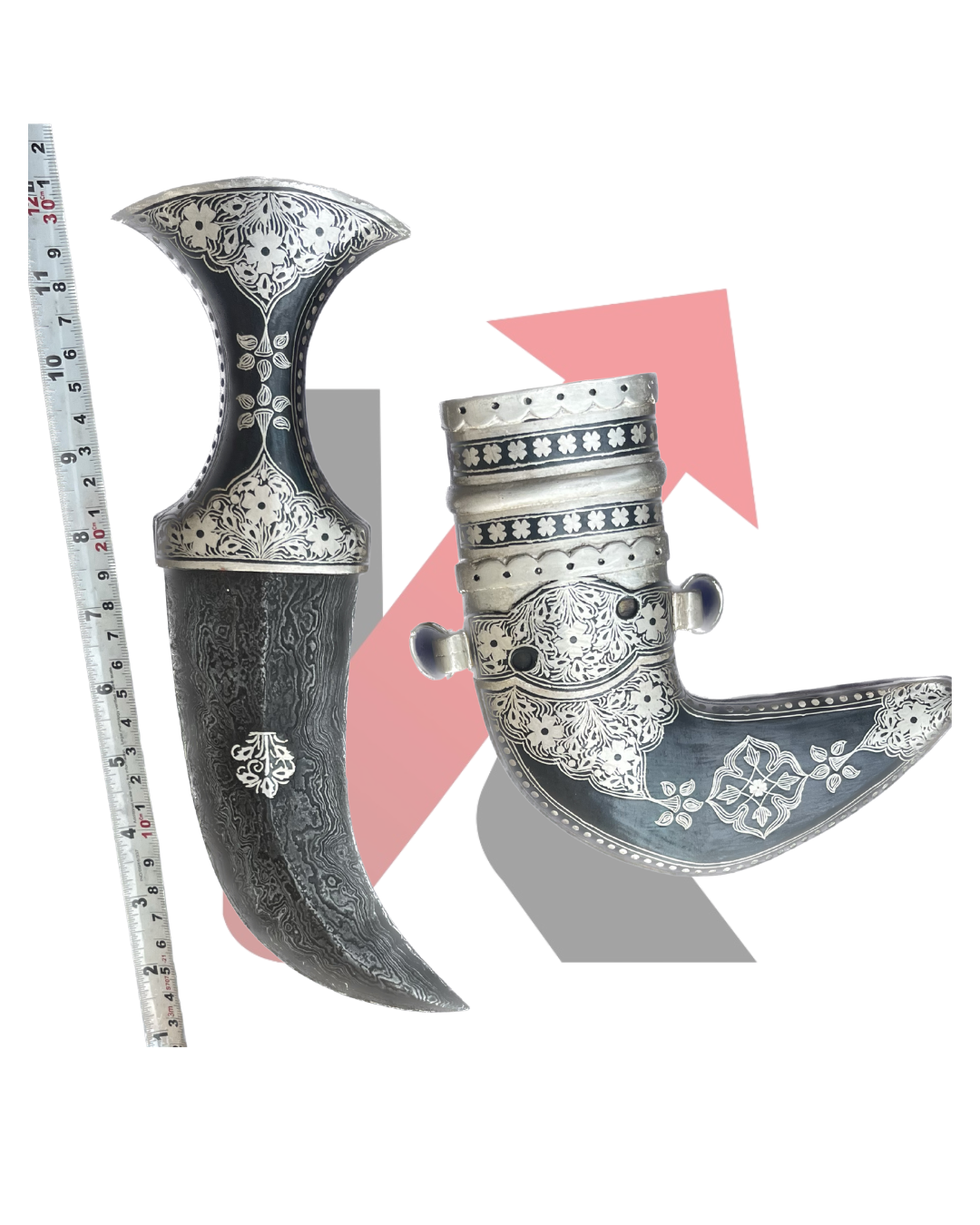 Arabian Jambiya Dagger with Silver Detail – Ships Across USA