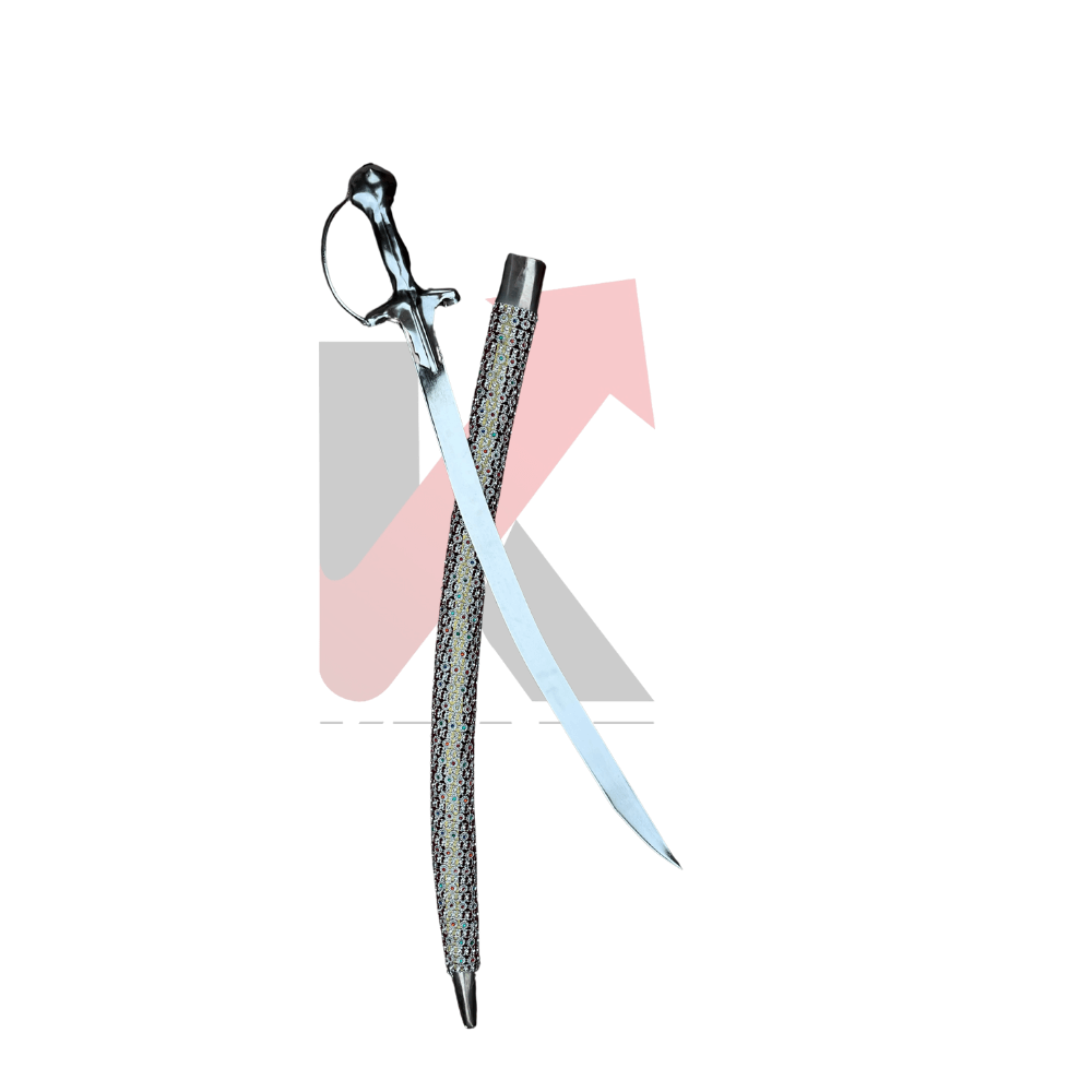 Baraat wedding sword with velvet sheath
