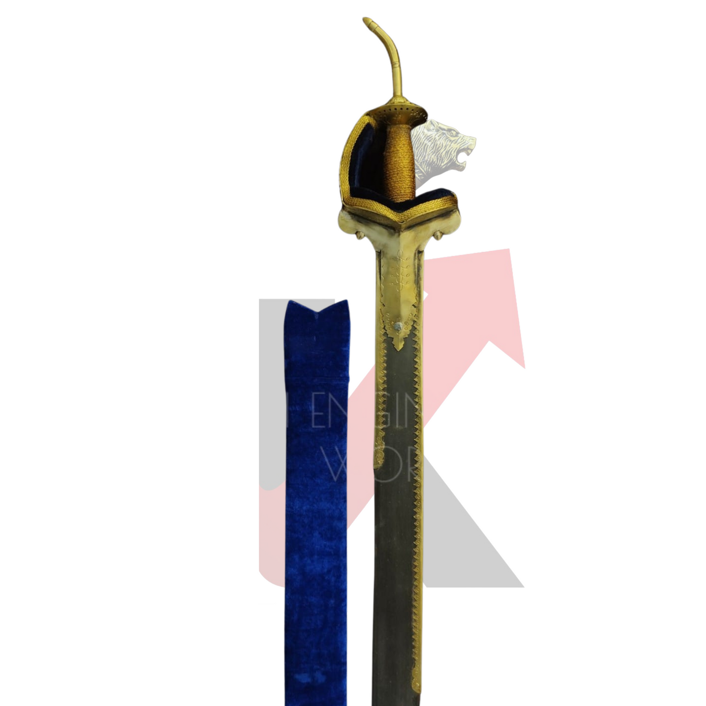 Collector’s edition Khanda sword with handcrafted sheath and finish