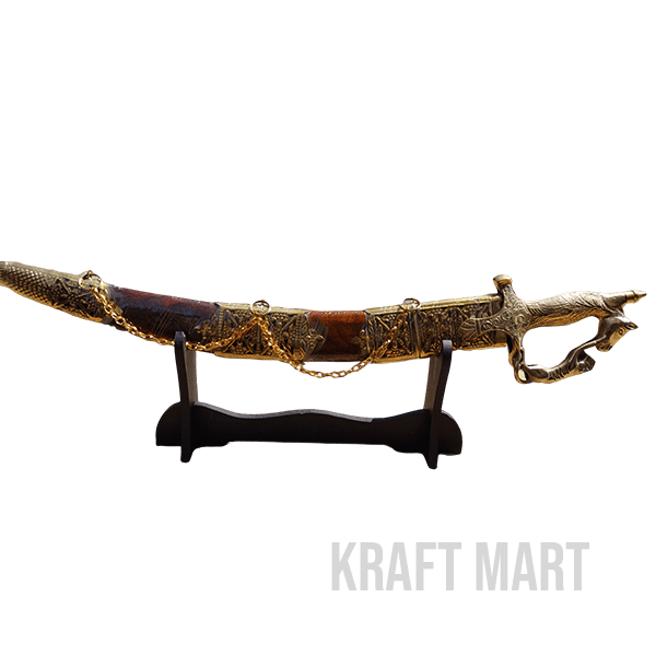 Rajput warrior style wooden sword for gifting or décor