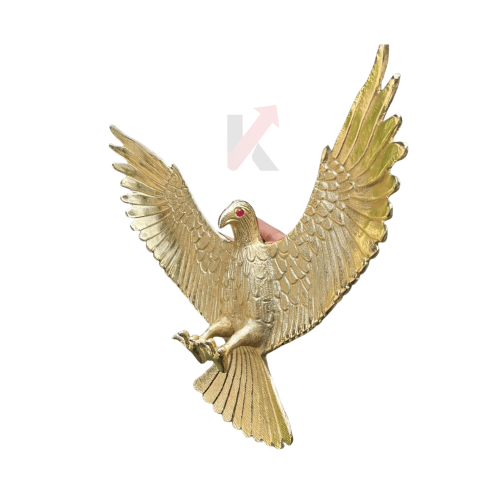 Handcrafted gold eagle symbolizing strength and victory