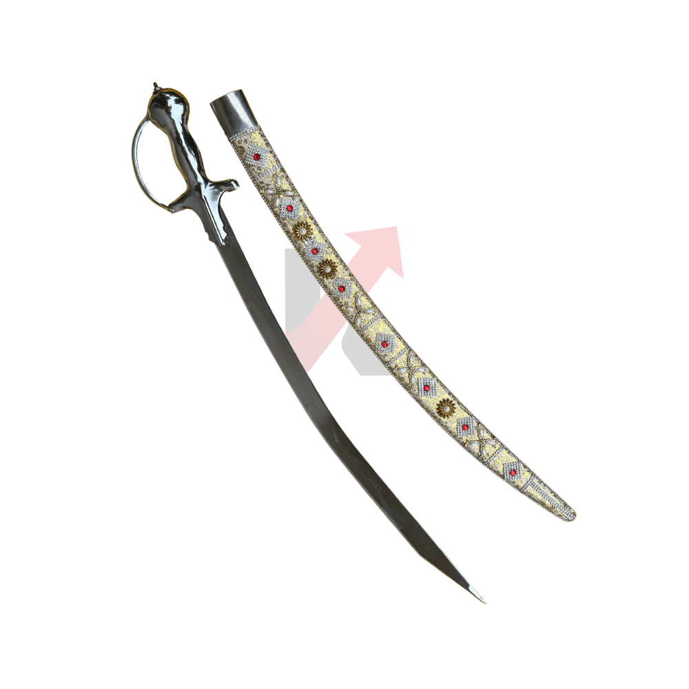Home delivery wedding sword with polished steel blade