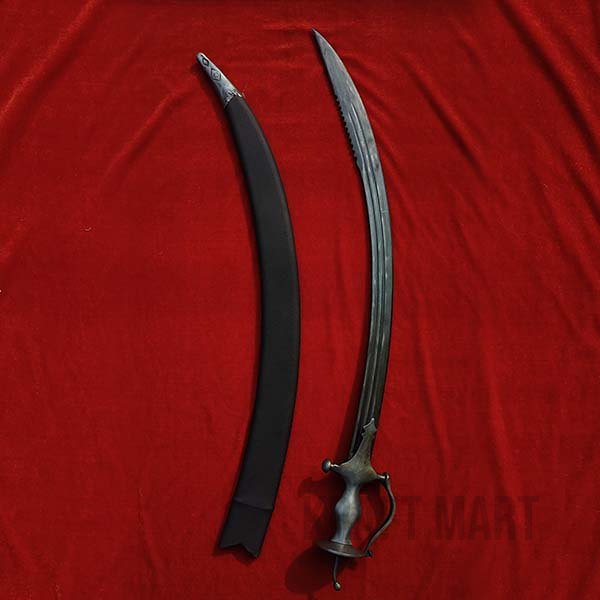 Tegha sword laid out for wedding or cultural event presentation