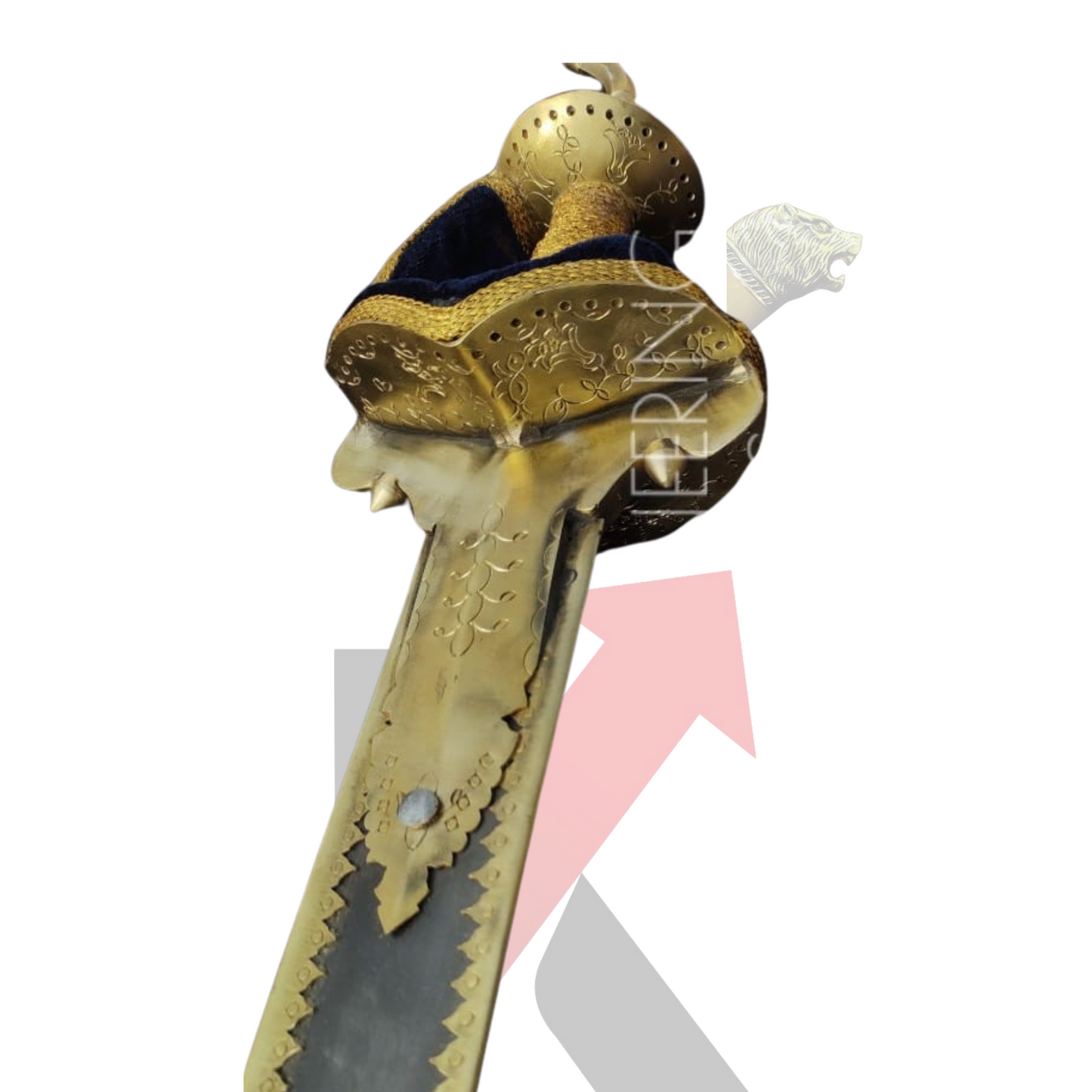 Vintage Indian serrated sword for traditional ceremonies and events