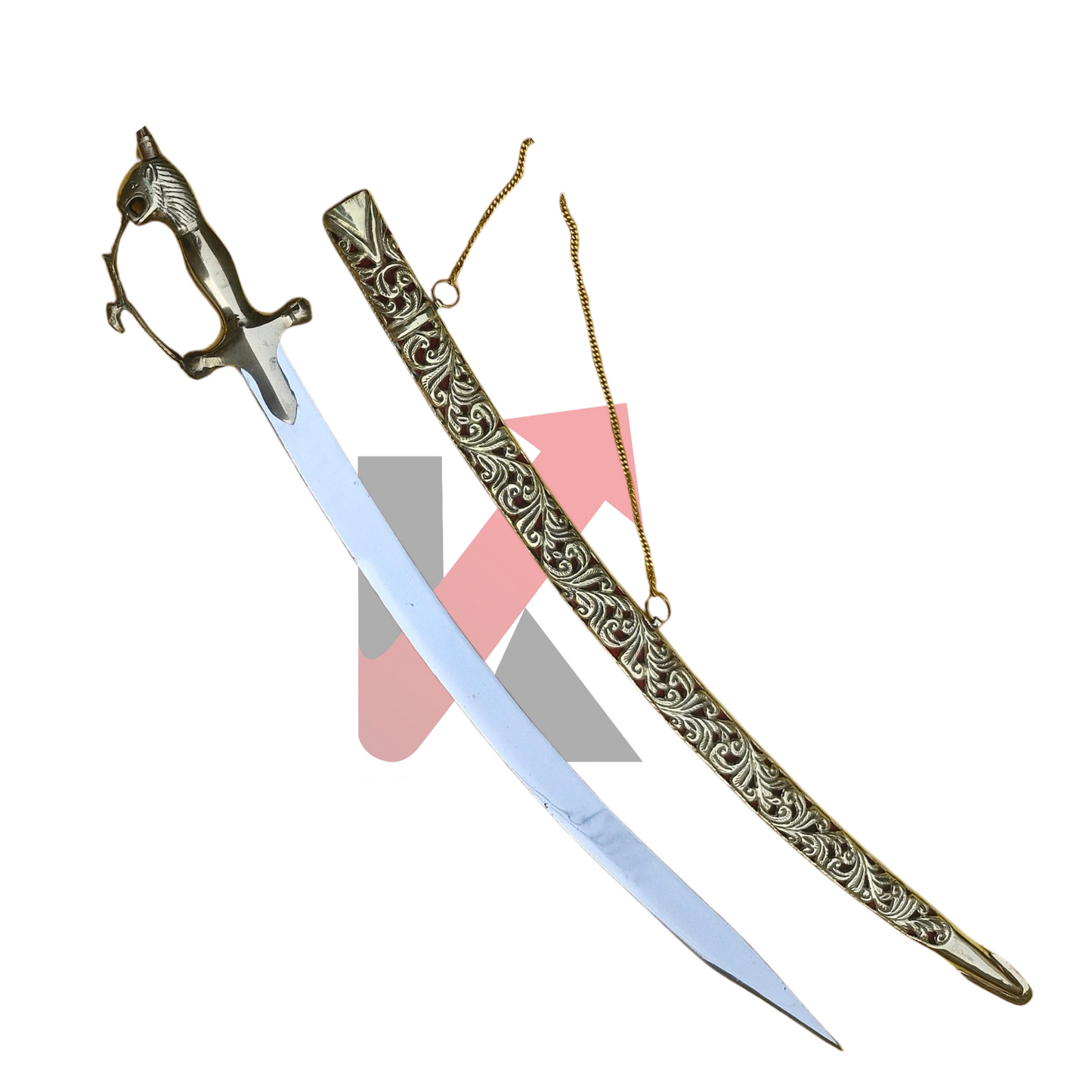 Wedding sword Image showcase – Rajput and Sikh brass ceremonial sword for grooms in USA and UK