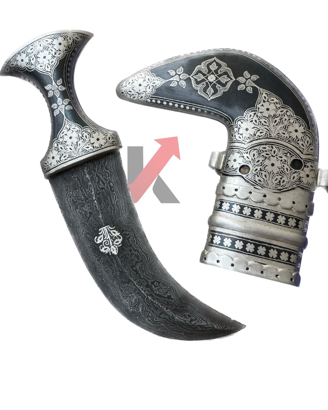 Classic Arabian dagger handcrafted with Damascus steel