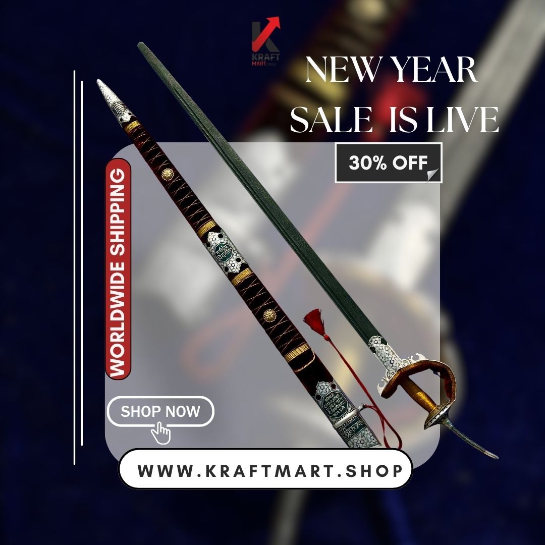 Bhavani Talwar – Traditional Maratha Sword in Damascus Steel (Free Shipping)