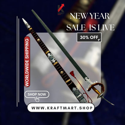 Bhavani Talwar – Traditional Maratha Sword in Damascus Steel (Free Shipping)