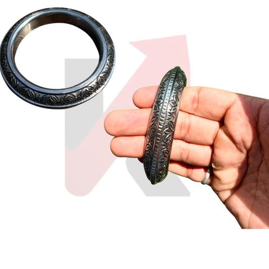Round Line Punjabi Engraved Kada