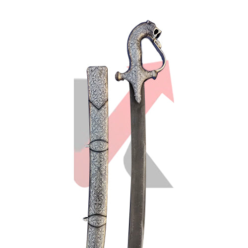 Tiger Silver Calligraphy Wedding Sword