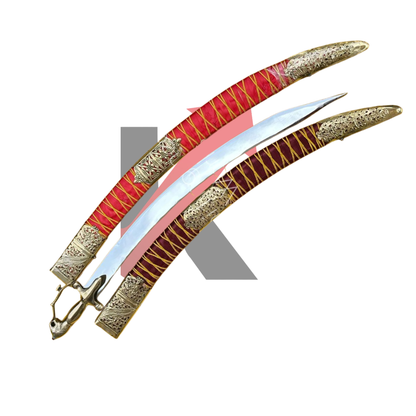 Groom Sword – Wedding  Sword with Brass Hilt & Velvet Scabbard