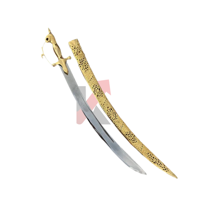 22 karat GOLD plated sheath ,Indian Wedding Sword, Engraving free.