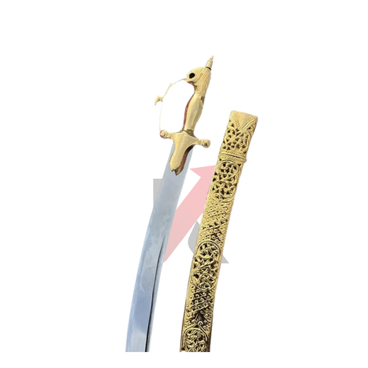 22 karat GOLD plated sheath ,Indian Wedding Sword, Engraving free.