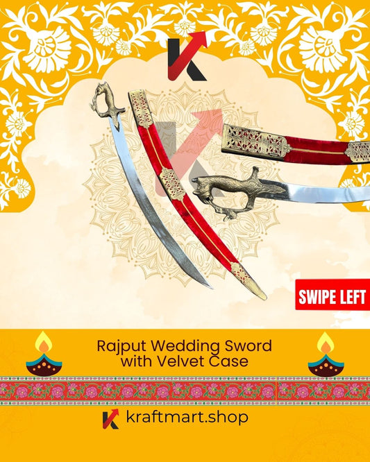 Indian Traditional Authentic Velvet Sword, Indian sword