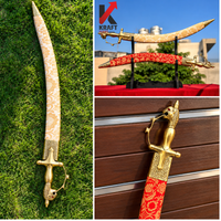 Indian Wedding Sword Combo | 2 Dulha Talwars with Free Display Stand
