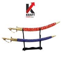 Indian Wedding Sword Combo | 2 Dulha Talwars with Free Display Stand