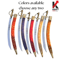 Indian Wedding Sword Combo | 2 Dulha Talwars with Free Display Stand