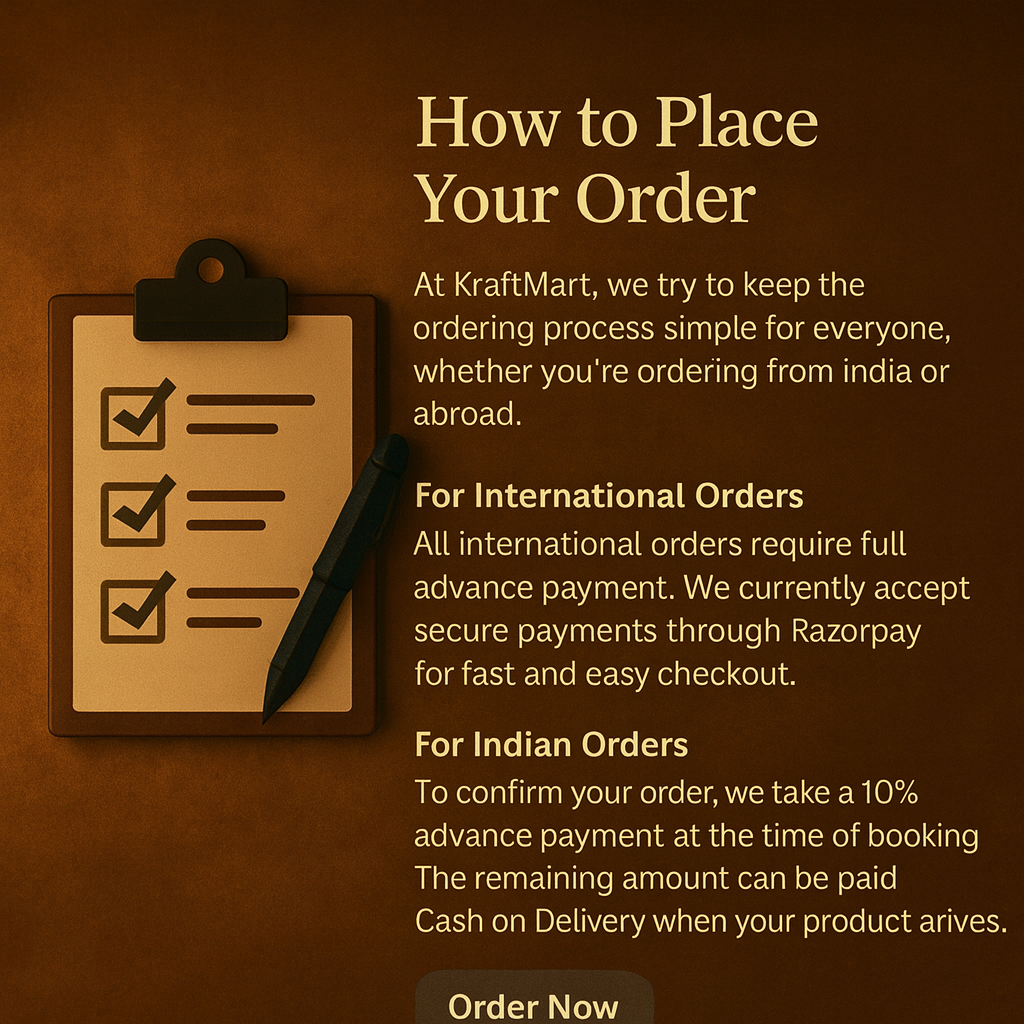 Terms and condition to order products from kraftmart.shop