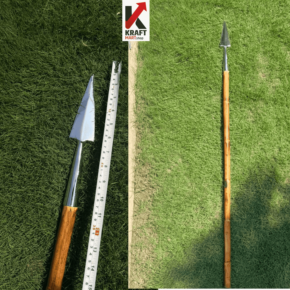 Steel Spearhead with Wooden Shaft | Traditional Indian Spear Decor I Delivery in 7 days