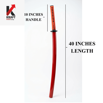 Black Katana – Samurai Sword with Sheath & Wooden Gift Box - KraftMart