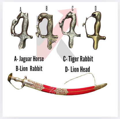 Hilt options for velvet wedding sword
