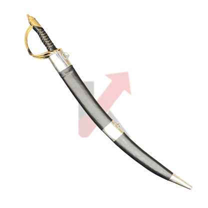 American Tegha with brass guard for Punjabi wedding decor