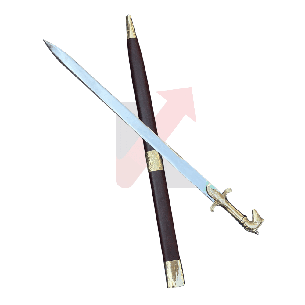 Bahubali Sword | Brass Hilt Groom Sword (Dulha Talwar) | Made in Punjab - KraftMart