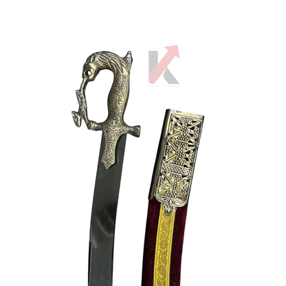 Rajput wedding ceremonial sword with velvet case – handcrafted traditional design