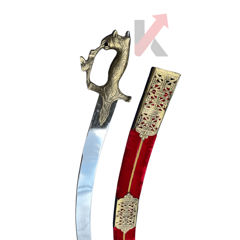 Traditional Indian sword for grooms with velvet case – collectible and decorative
