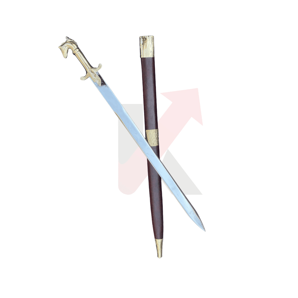 Bahubali Sword | Brass Hilt Groom Sword (Dulha Talwar) | Made in Punjab - KraftMart