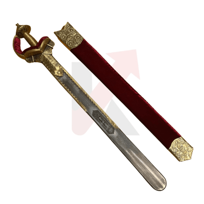 Gold Khanda Sikh sword for sale in India-by kraftmart.shop