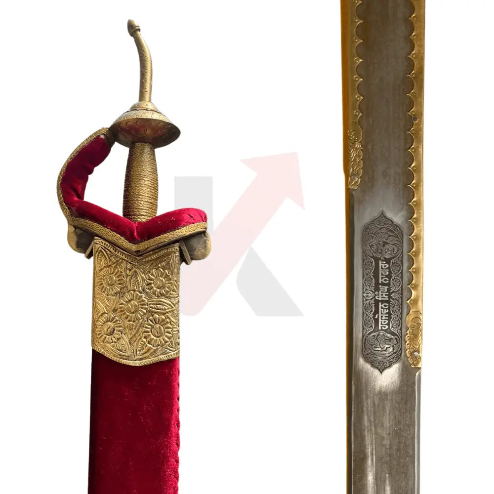 Gold Khanda sword available to buy online