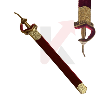 Traditional Gold Khanda sword for Sikh weddings and collections
