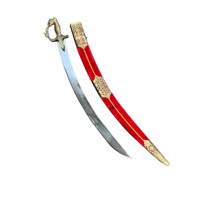 Handmade Rajput style Indian sword with premium velvet sheath