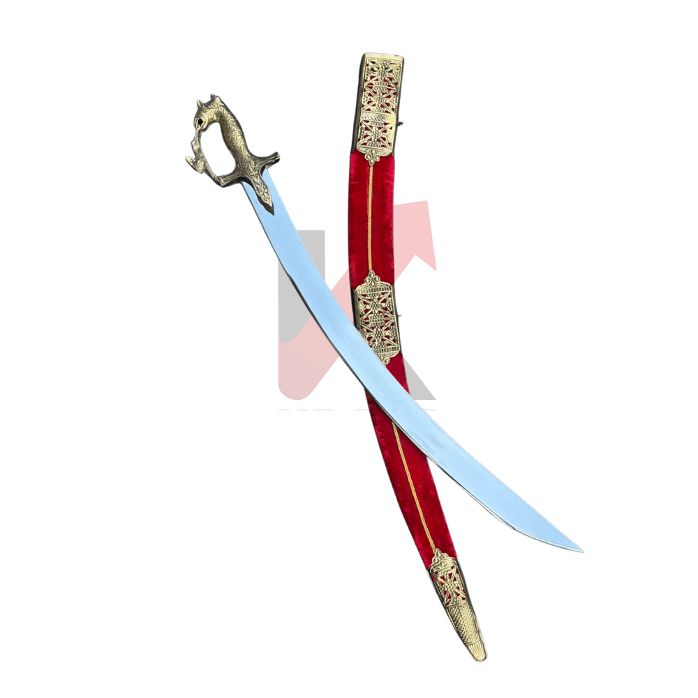 Rajput wedding Indian sword with velvet case – handcrafted traditional design