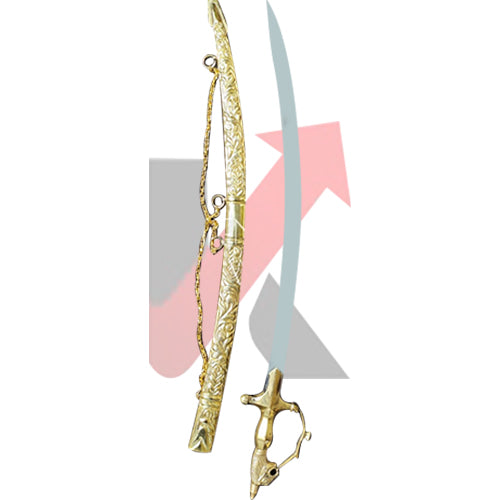 Personalised brass decorative sword with name engraving

