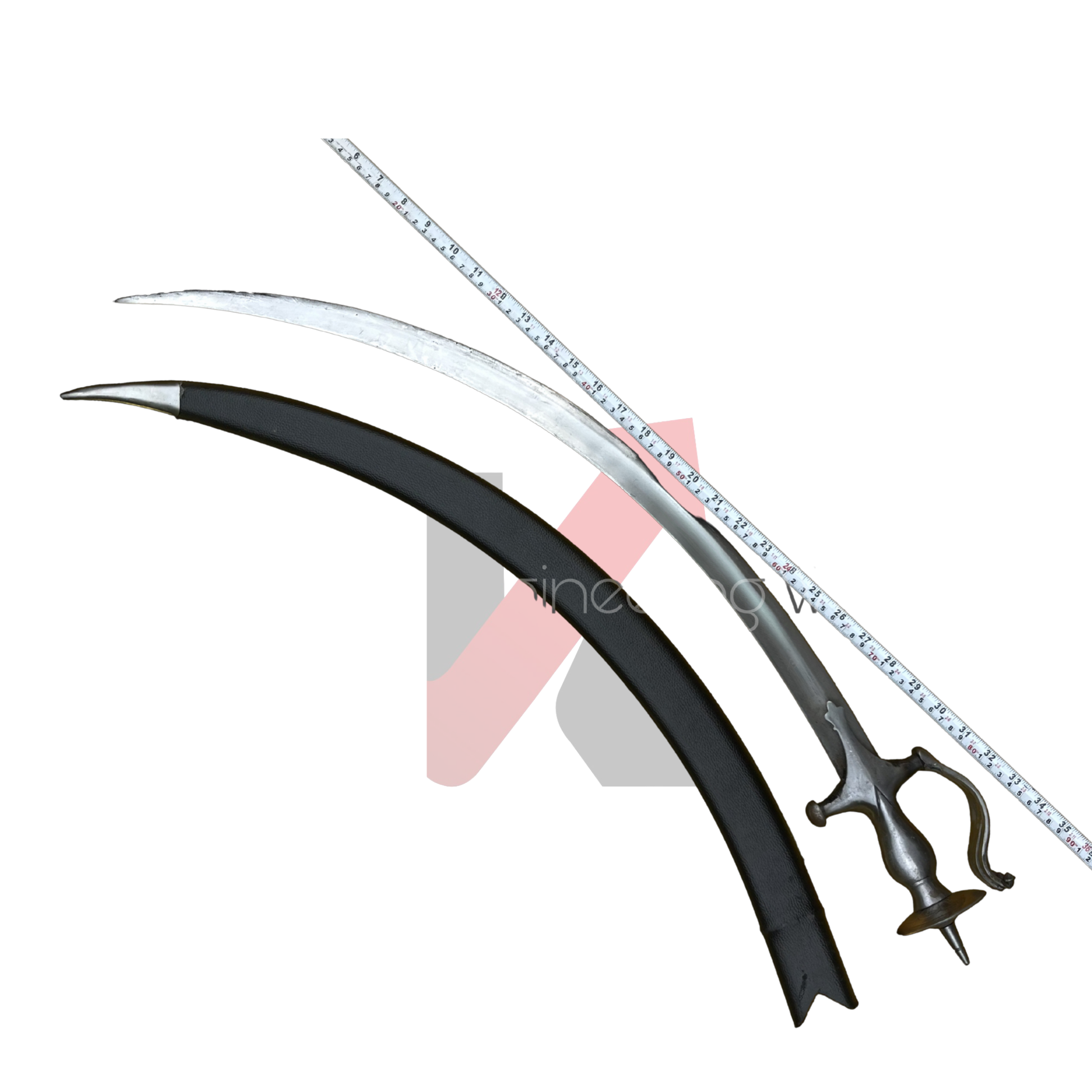 Full view of traditional Punjabi antique goliya sword