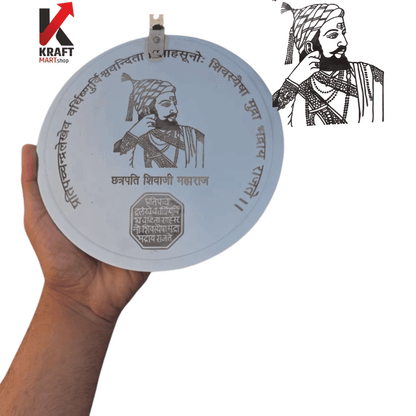 

Indian historical wall art featuring Chhatrapati Shivaji Maharaj

