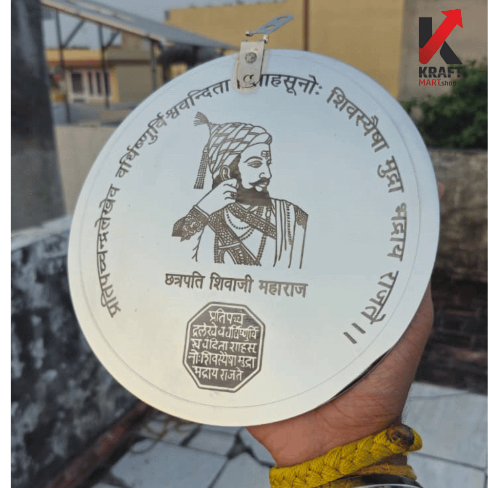 Shivaji Maharaj heritage miniature suitable for office and prayer space

