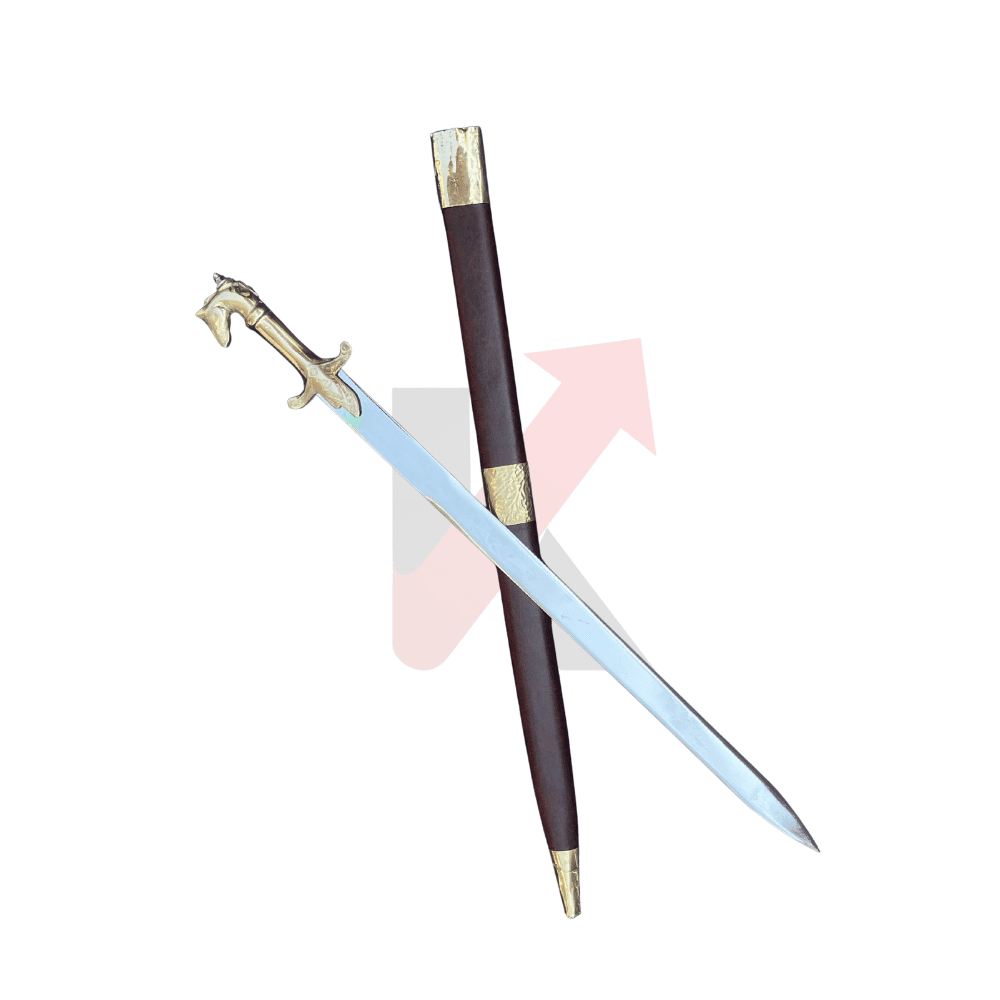 Bahubali Sword | Brass Hilt Groom Sword (Dulha Talwar) | Made in Punjab - KraftMart