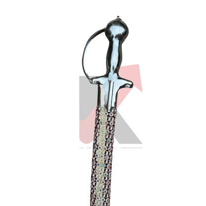 Velvet fabric wedding sword for dulha with scabbard